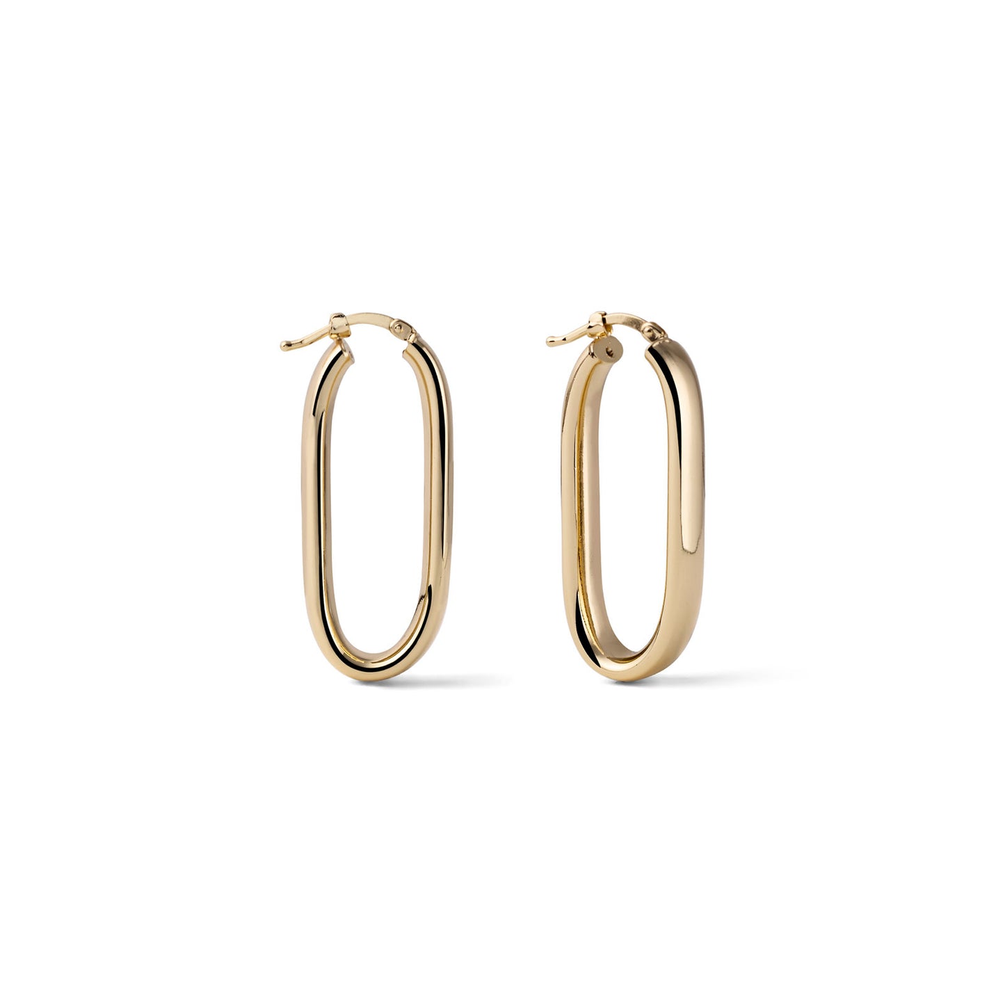 Orecchini a cerchio ovale