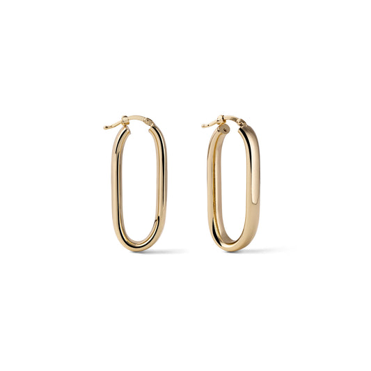 Orecchini a cerchio ovale