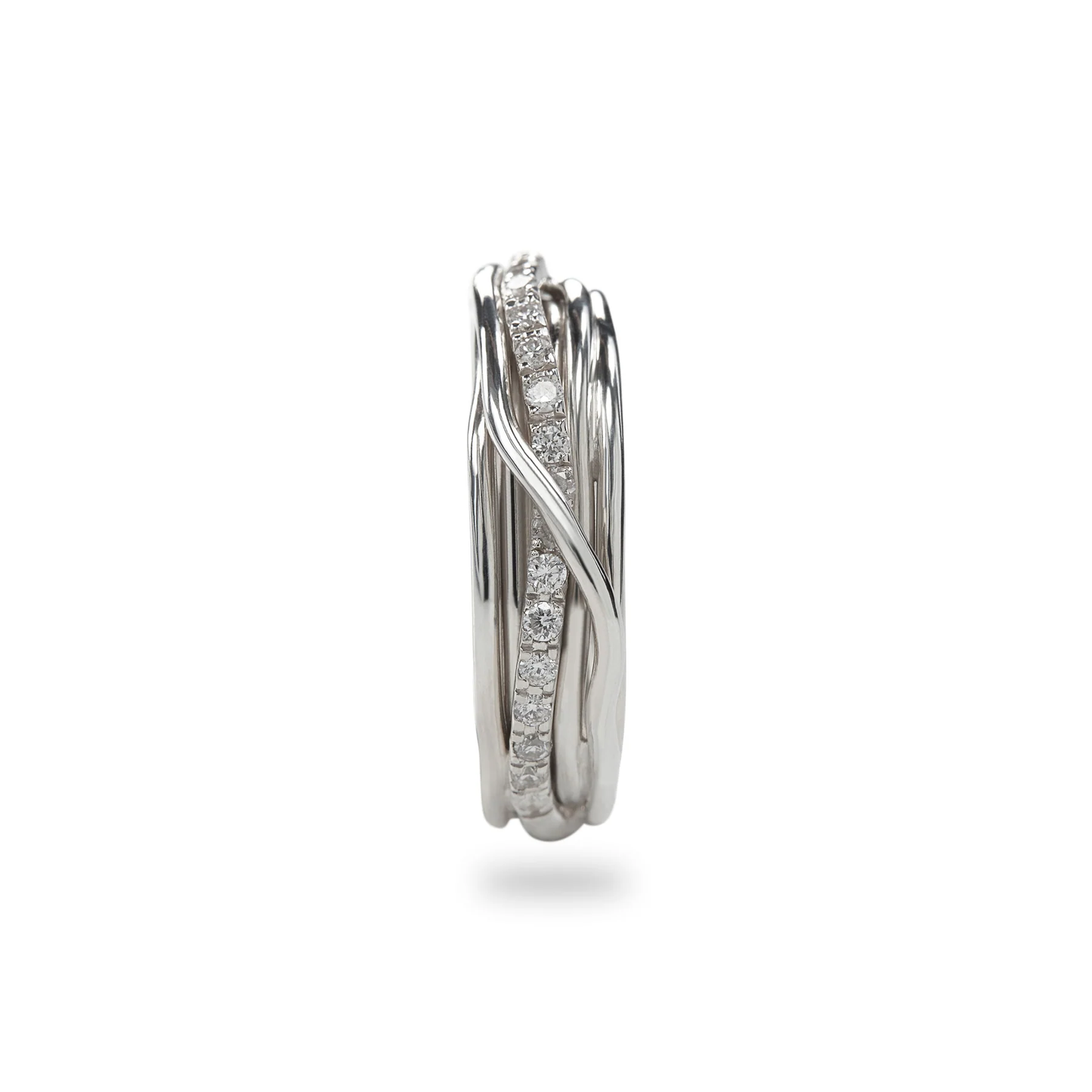 Filodellavita Classic 7 fili in Argento 925 e Diamanti Bianchi