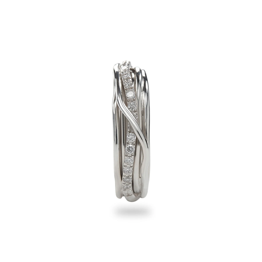 Filodellavita Classic 7 fili in Argento 925 e Diamanti Bianchi