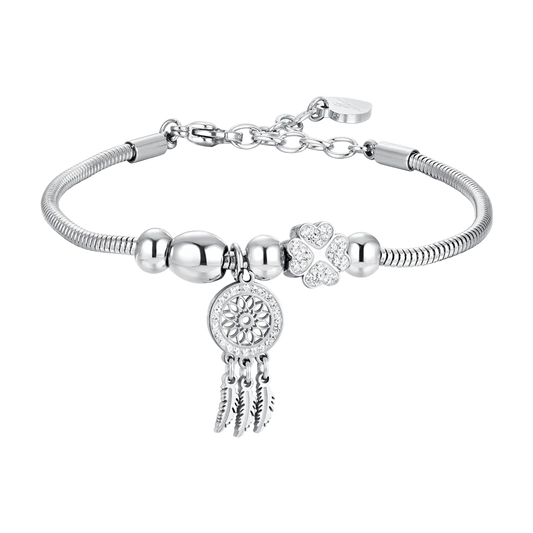 Bracciale donna Acchiappasogni cristalli bianchi
