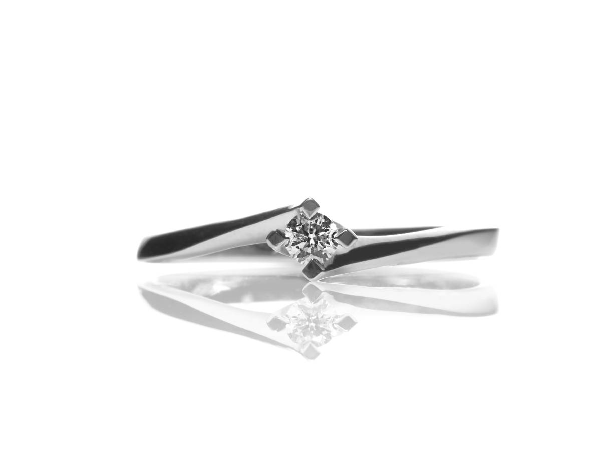 Anello solitario oro 18k