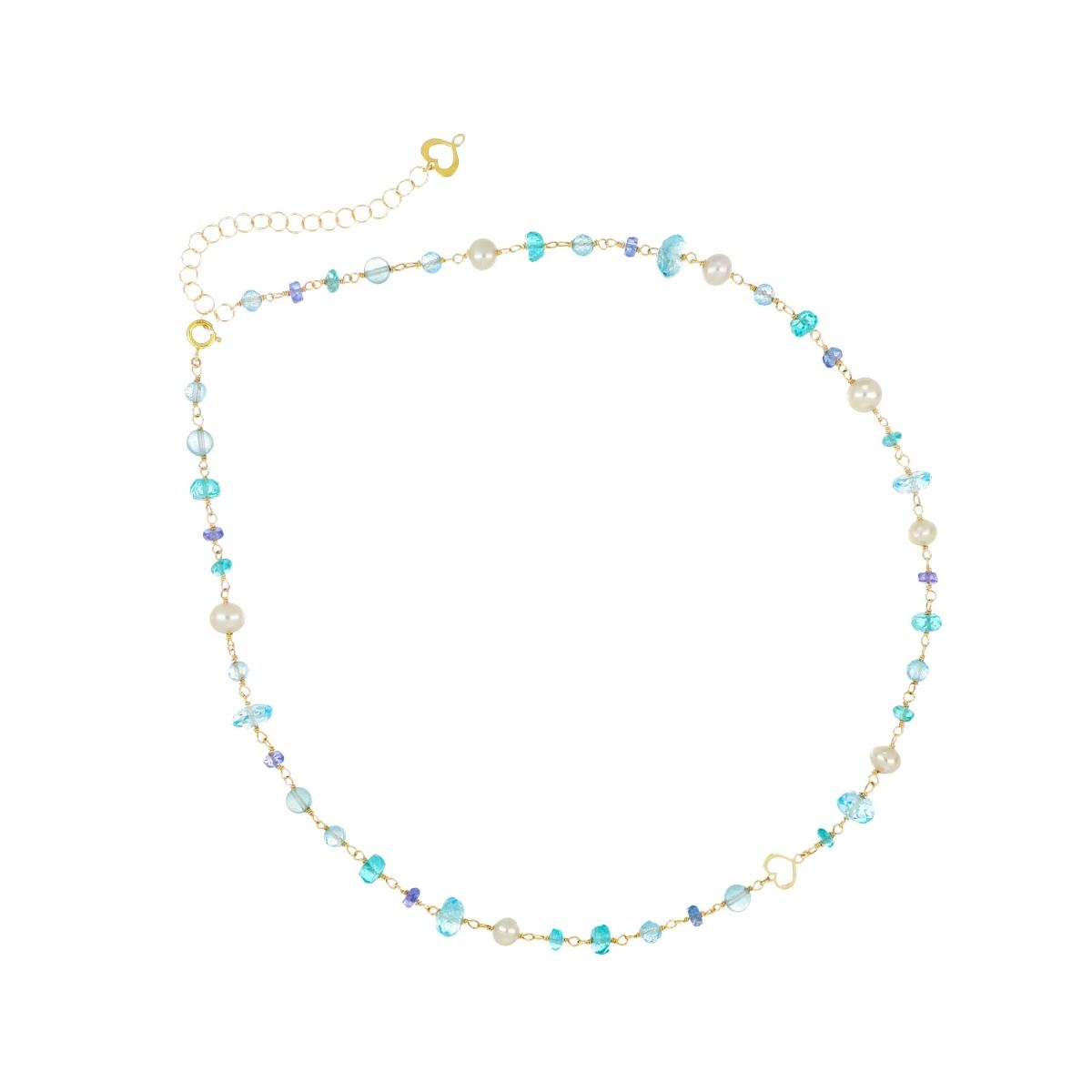 Girocollo 18kt Nuvole Azzurro