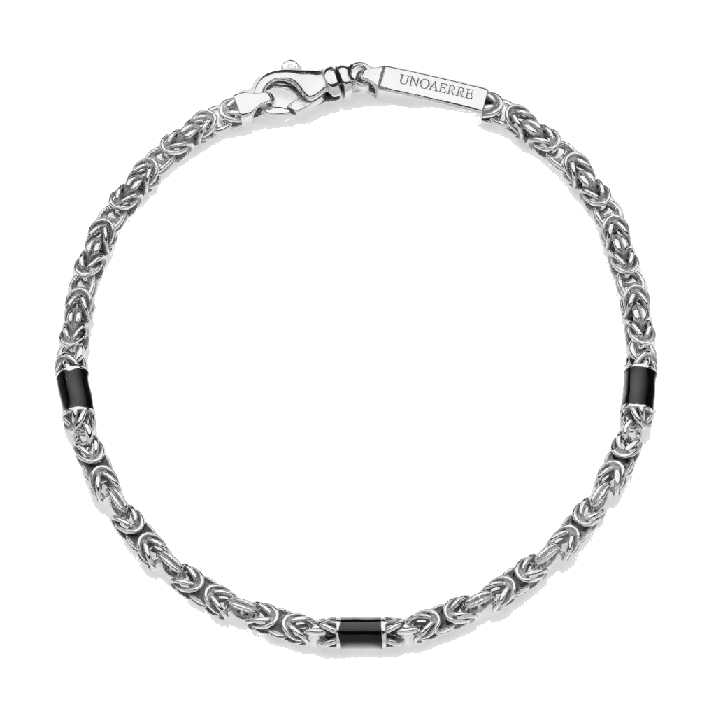 Bracciale UNOAERRE ARGENTO maglia bizantina