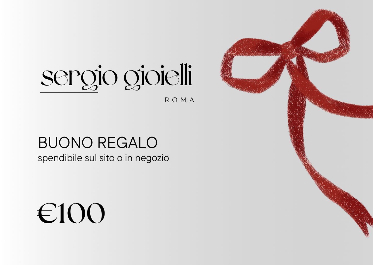 Buono regalo Sergio Gioielli Roma