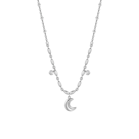Collana donna in acciaio - Luna