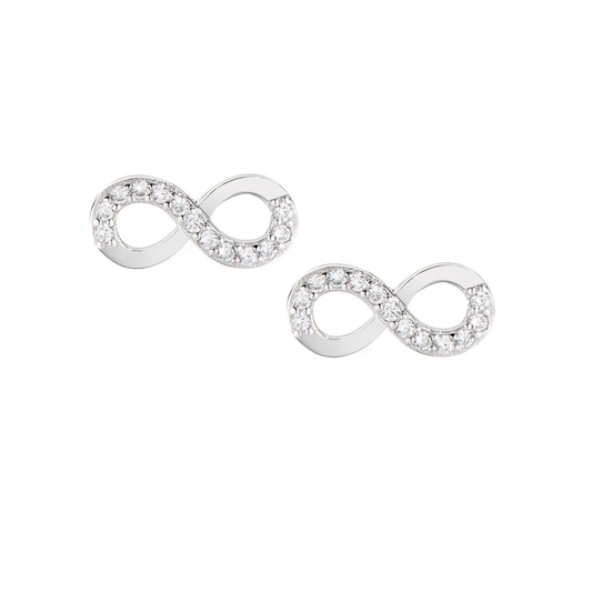 Orecchini Diamonds Infinito Zirconi Bianchi