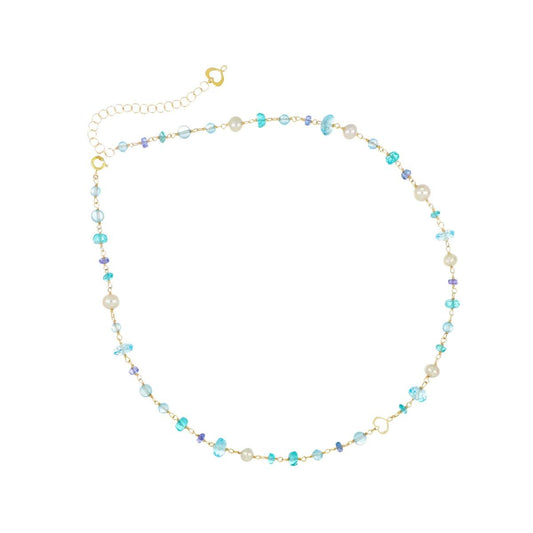 Girocollo 18kt Nuvole Azzurro