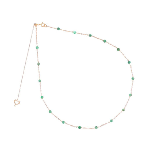 Girocollo 18kt smeraldi